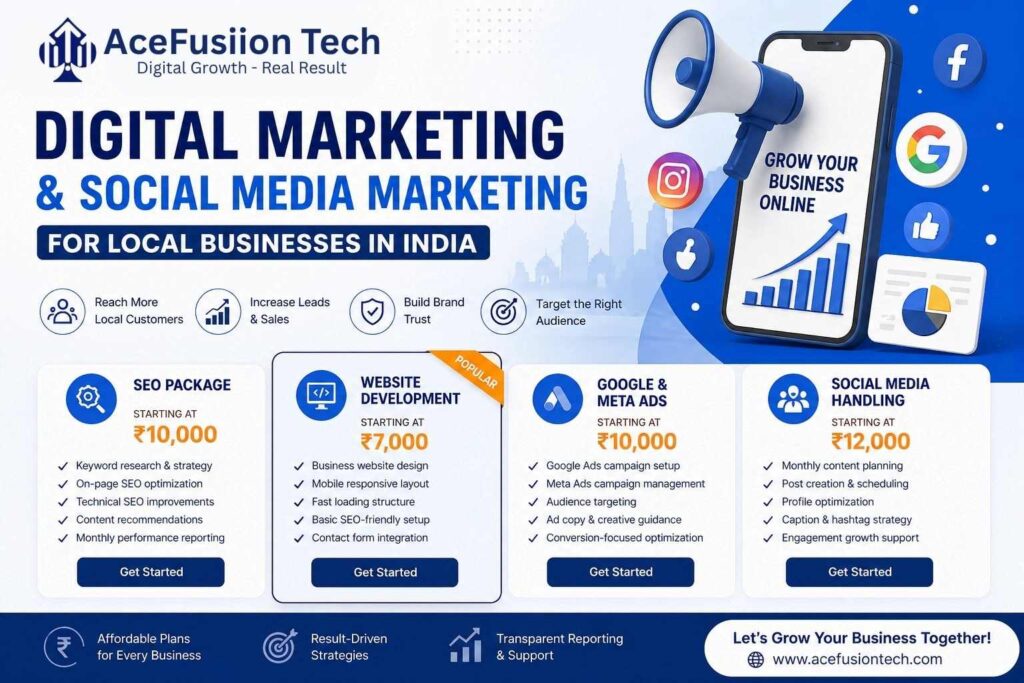 Digital Marketing and Social Media Marketing for Local Businesses in India
