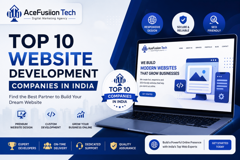 Top 10 web development Companies in India
