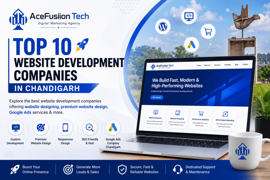 Top 10 Website Development Companies in Chandigarh